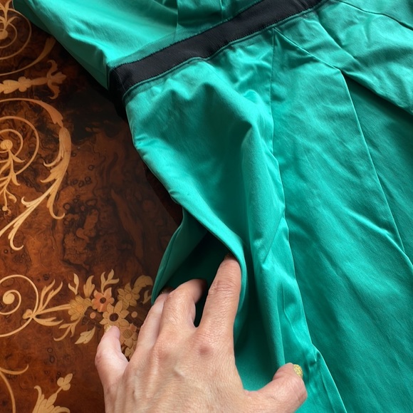 BCBG MAX AZRIA sz6 emerald green cocktail bridesmaid prom dress pockets! - Picture 4 of 8